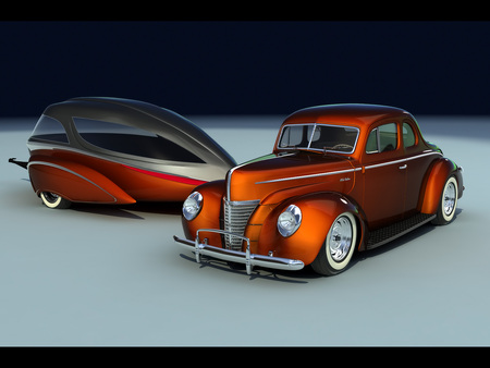 Custom - trailer, car, custom, classic