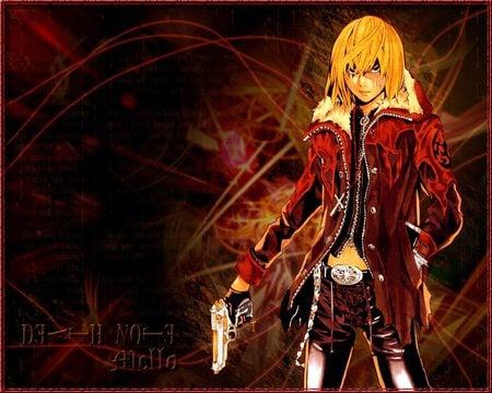 Mello - mello, blonde, death note, gun