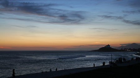 Saquarema Sunset - beaches, sky, sunset, sea