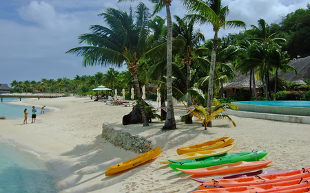 Bora Bora Beach - beach, bora bora, paradise, tropical, tahiti