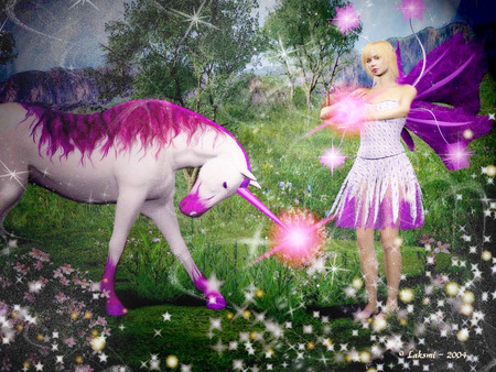 Purple Magic - purple, fairy, fantasy, other