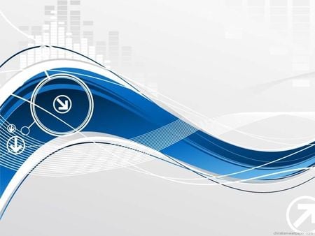 Blue abstract technology background with arrows - smoothsqu4d