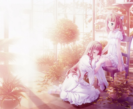 Sister 2 - girl, anime, sister, cute, shine