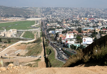 Mexico/California Border - mexico, immigration, united states, border