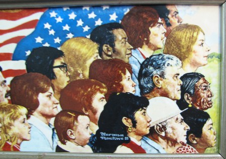 Norman Rockwell - art, people, flag, other