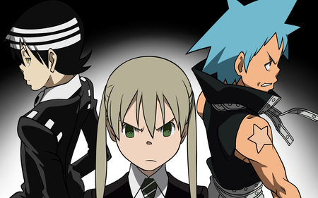 Soul Eater - maka albarn, characters, soul eater, awsome, twin tails, cool, black star, anime, death the kid