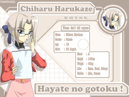 chiharu - girls, anime, hot, cool, othe