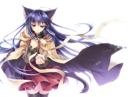 Cat girl - girl, cat, anime, sweet, cute