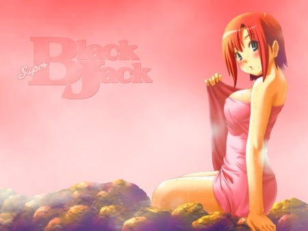 Super Black Jack - Rio - Pink - super black jack, rio, anime, towelle, black jack, pink