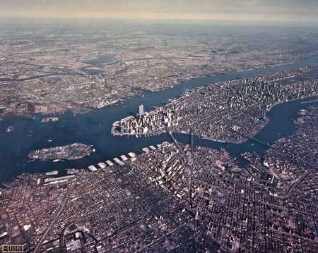 New York Aerial View - new york, manhattan, usa, united states