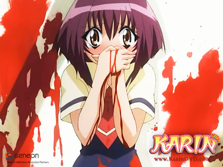 Opps,i killed him - girl, blood, cute, karin