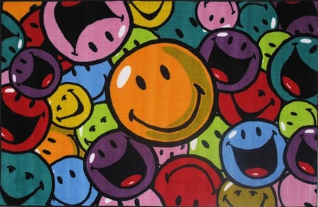 SMILES AND LAUGHS - shapes, wallpaper, colors, smiley