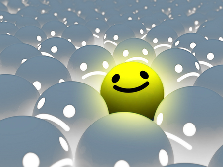 SMILEY THE GHOST - ghost, smiley, yellow, light, wallpaper