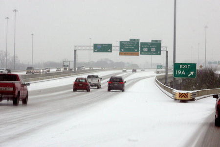 Freeway - cars, sky, people, road