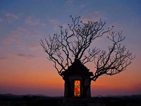 Temple-India - india, picture, beautiful, sunset, temple