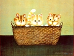 Basket kitten painting