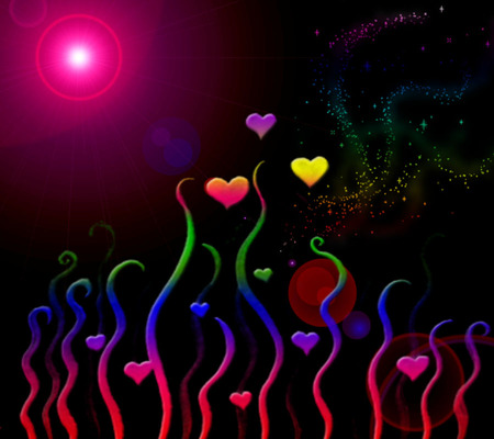 Colours - colours, rainbow, lights, beauty, love, hearts