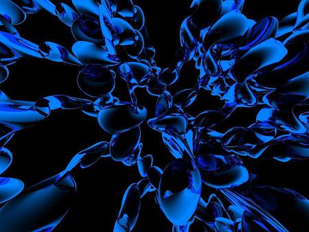 Blue - textures, abstract, black, blue