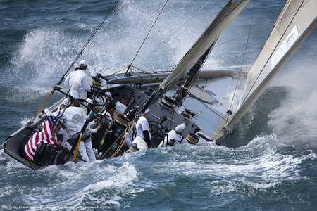 Heavy Seas - sail, people, water, stormy, foam, waves