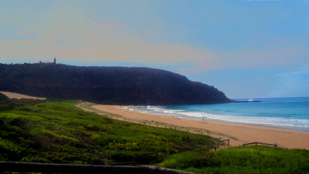 Ossie beach - beach, sea, australia, shoreline