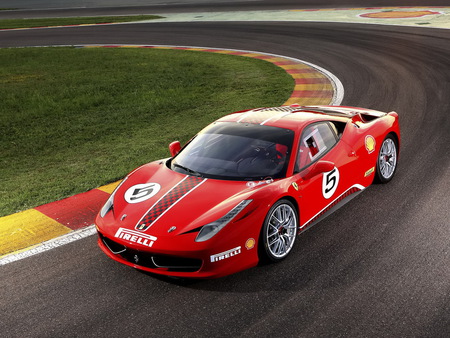 Ferrari 458 - speed, 2011, ferrari, car, sport car, red, exotic, 458, track