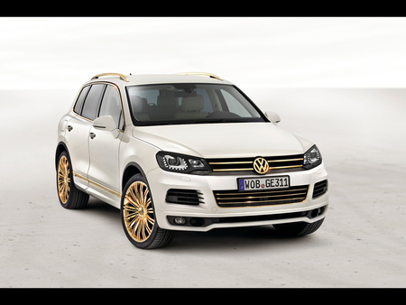 Volkswagon Touareg - gold, touareg, white, 2011