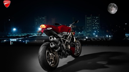 Ducati in Night - style, race, fast, ducati, road, bike, hd, speed