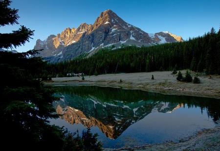 Reflection - nature, lake, reflection, mountain, sky