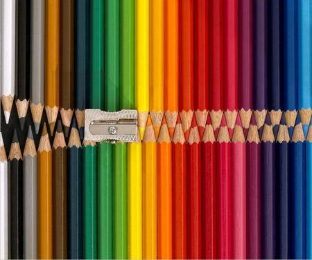 ZIPPER - pencils, rainbow, scraper, colors, funny