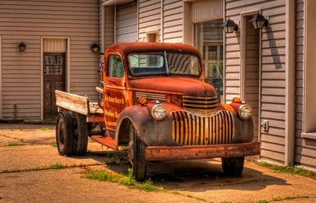 Rusting Away Flatbed - truck, flatbed, auto, photo