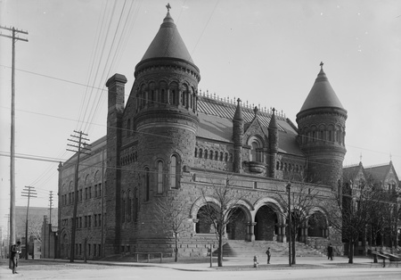 Old Detroit Art Museum - white, art, romanesque, detroit, richardsonian, towers, black, museum