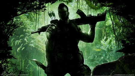 He....... - soldier, brave, forest, mission, hd, weapon, dagger, action, adventure, video game, turok