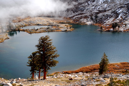 Spring is coming! - lake, landscape, background, trees, popular, photography, water, mountains, spring, sesons, nature, blue, beautiful, fog, photo