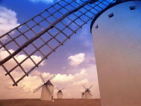 Windmills - clouds, photography, photo, windmills, windmill, sky