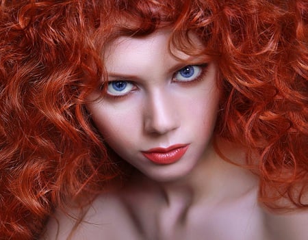 Flame - redhead, people, female, beautiful, model