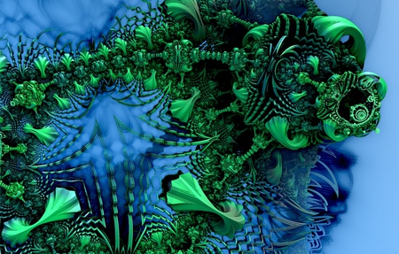 Green Growth - abstract, 3d, mandelbulb, fractal