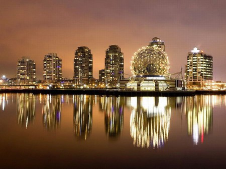 Downtown Vancouver - downtown, reflected, british-columbia, vancouver, false-creek