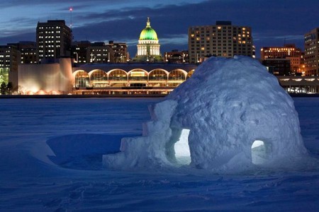 Igloo-Lake - usa, monona, wisconsin, igloo, lake, madison