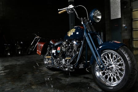 Midnight Ride - chopper, bike, harley davidson, motorcycles