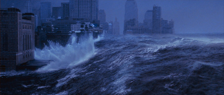 Tsunami - city, ocean, people, new york