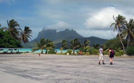 Arriving at Bora Bora