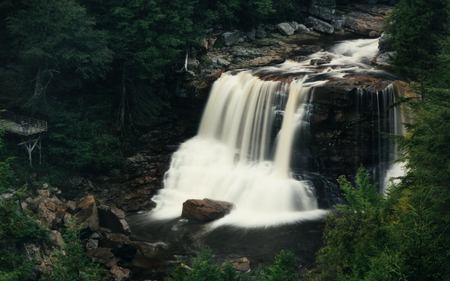 Blackwater Falls - west, water, waterfall, scenic, virginia, parks