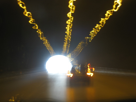 Tunnel lights - tunnel, mountains, lights, way