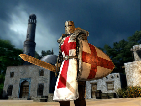 Knight Templar - fantasy, knight, templar, monastery