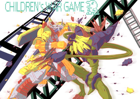 battle 2 - world digimon, monster, battle, wargreymon