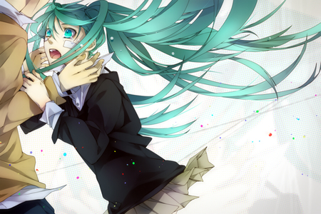 Rolling Girl - rolling girl, anime, vocaloid, female, miku hatsune, hatsune miku, long hair, music, song