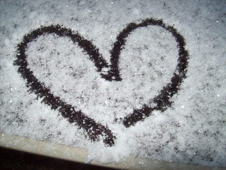 Winterâ™¥ - winter, love, snow, heart