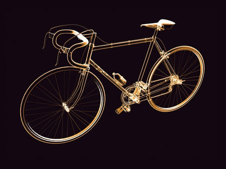 3D Neon Bicycle - beautiful, neon, 3d, bicycle, 3d and cg