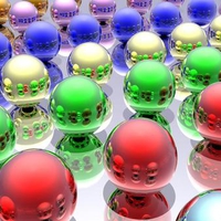 colorful spheres