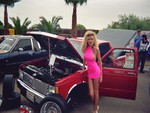 GIRL AT CAR SHOW